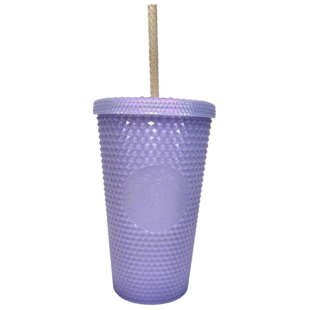 STARBUCKS Limited Edition Studded Honeycomb 16oz Tumbler in icy bling lilac